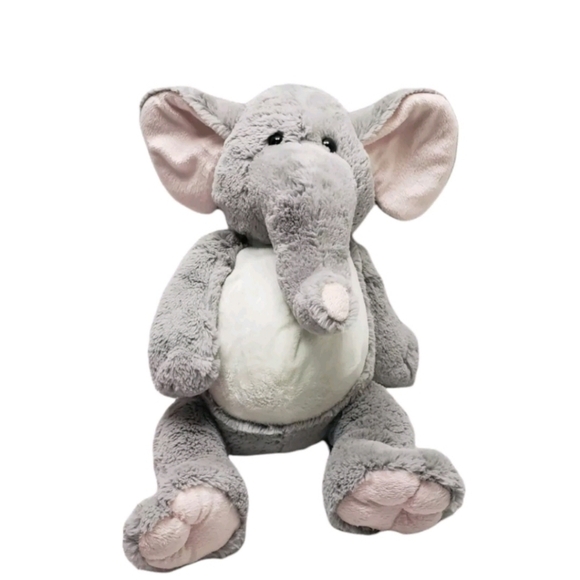 Elephant Plush 15½" H  Sitting  Plush Stuffed Animal Super Soft - Fiesta - Picture 1 of 5